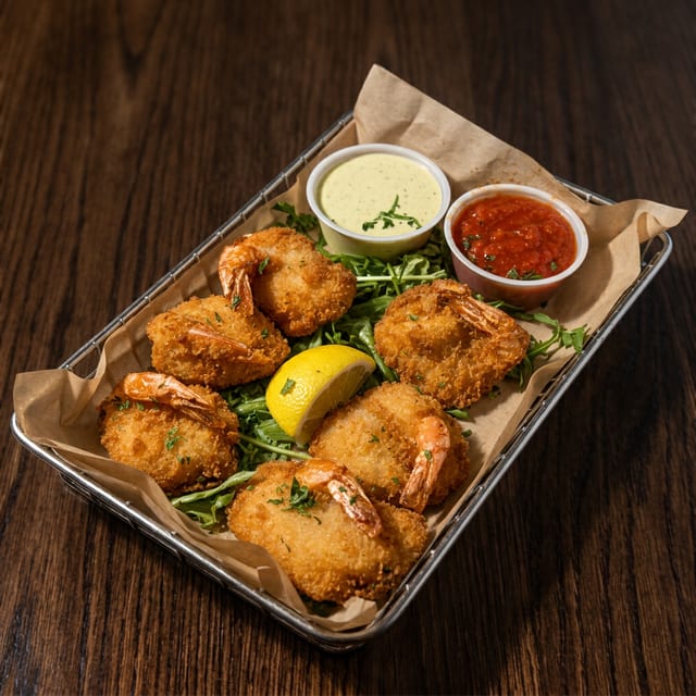 Butterflied Shrimp.