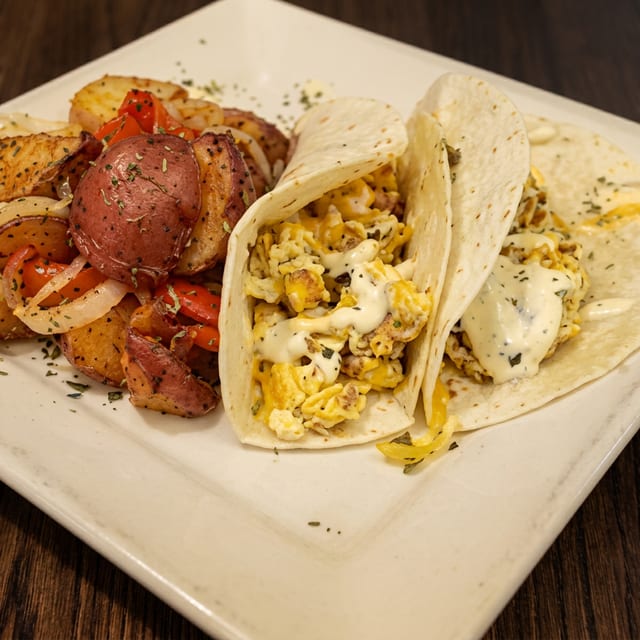 Breakfast Tacos.