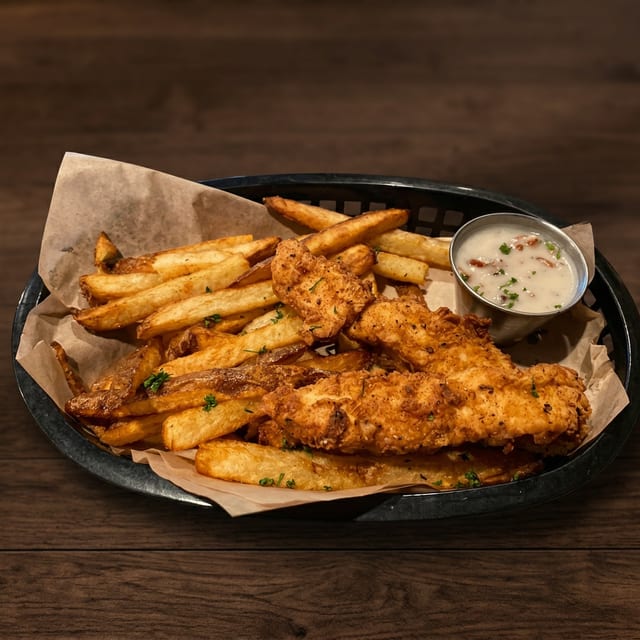 Kids’ Chicken & Chips.