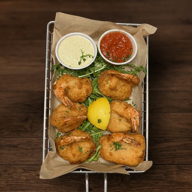 Butterflied Shrimp.