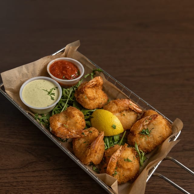 Butterflied Shrimp.