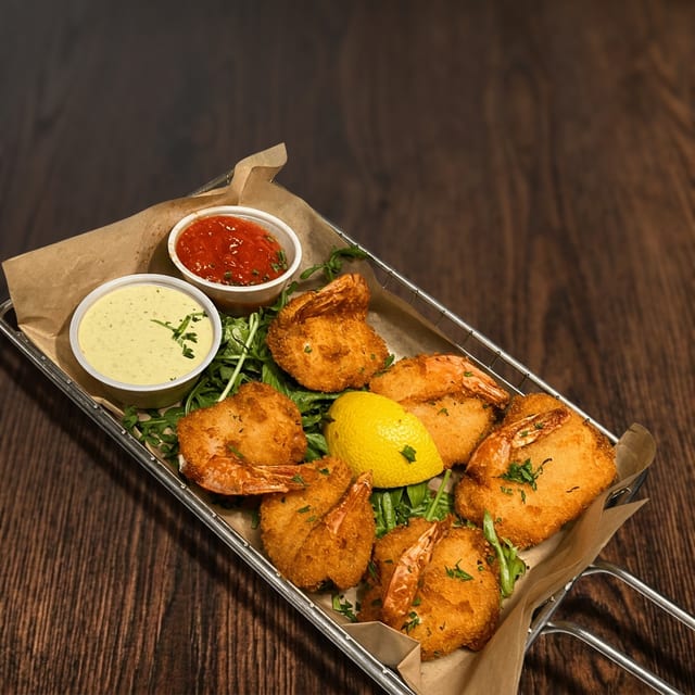Butterflied Shrimp.