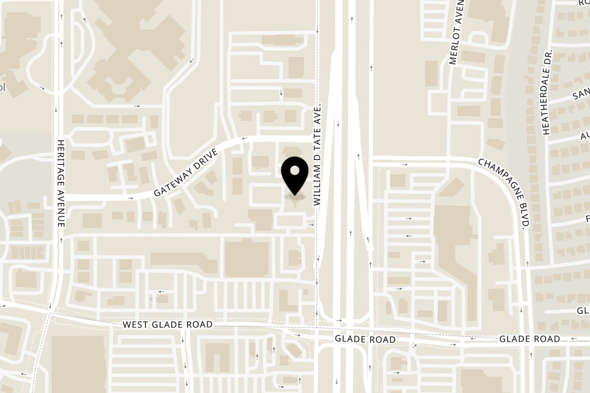 Map showing the location of The Londoner Pub Colleyville on 5120 State Hwy 121 in Colleyville